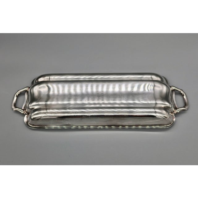 Vintage 1975 Silverplate Trophy Tray With Handles — Engraved, Poole Silver Co. For Sale In Austin - Image 6 of 9