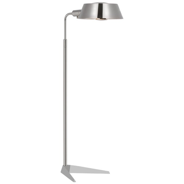 Modern Thomas O'Brien by Visual Comfort Signature Alfie Pharmacy Floor Lamp in Polished Nickel For Sale - Image 3 of 3