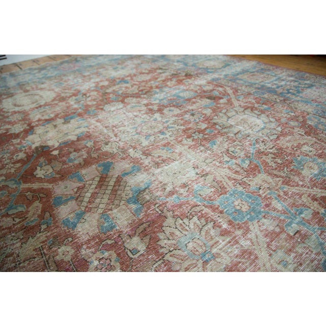 Vintage Distressed Tabriz Rug - 10'10" X 13'9" For Sale In New York - Image 6 of 13