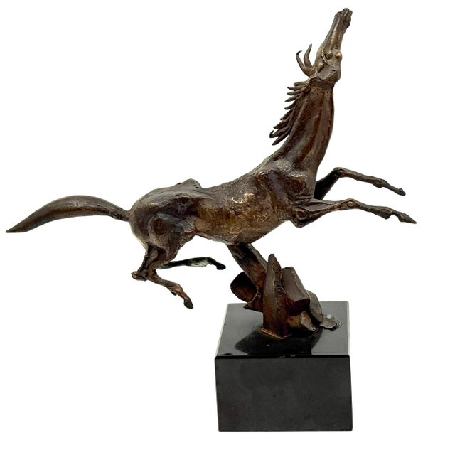 1950s Frank Eliscu Bronze of a Jumping Horse For Sale - Image 17 of 17