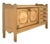 Oak Sideboard with Bronze and Leather Finishes by Guillerme et Chambron for Votre Maison, 1950s For Sale