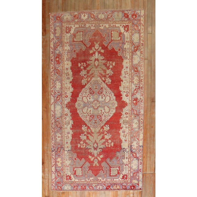 Old Red Turkish Kula Rug For Sale In New York - Image 6 of 10