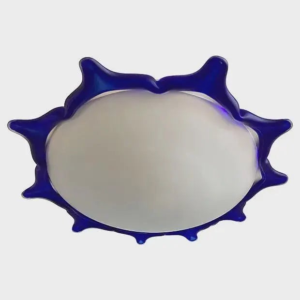 Yves Klein Mid Century Italian Sun Flush Light For Sale - Image 4 of 17