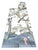 Chinoiserie Chinoiserie/Botanical Anthropologie Chloe Wallpaper Mural, Birds and Monkeys, 7 Panels For Sale - Image 3 of 15