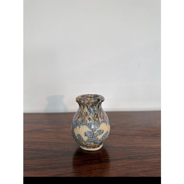 Ceramic Earthenware Vase with Mosaic Mille Fiori by Gerbino for Vallauris, 1930 For Sale - Image 7 of 15