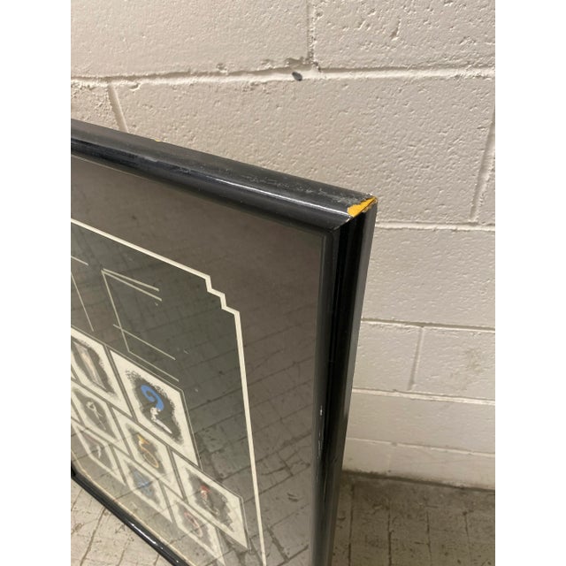 Vintage Circle Gallery Erté Numbers Poster, Circa 1980s For Sale - Image 11 of 13