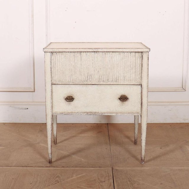 Dutch Painted Bedside Cabinet For Sale - Image 8 of 8