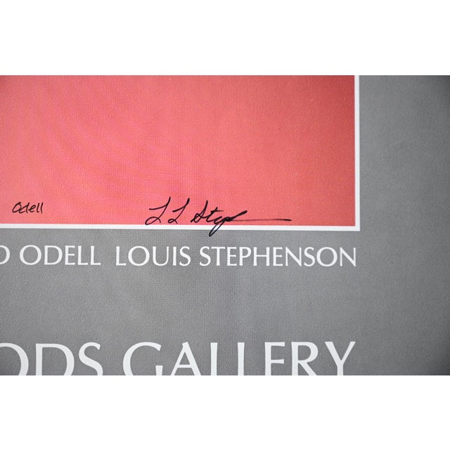 Native American Signed 1983 “Four Feathers” Garden of the Gods Gallery Poster – Charles Frizzell, Robert Dorman and More For Sale - Image 3 of 10