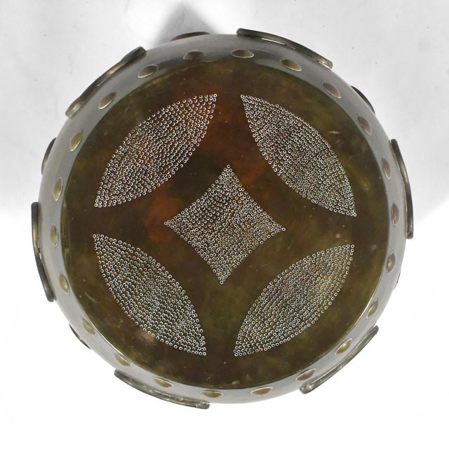 Metal Brass Chinese Garden Stool/ Table For Sale - Image 7 of 10