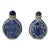 2 X Chinese Porcelain Snuff Bottle Blue White Flower Phoenix Graphic For Sale
