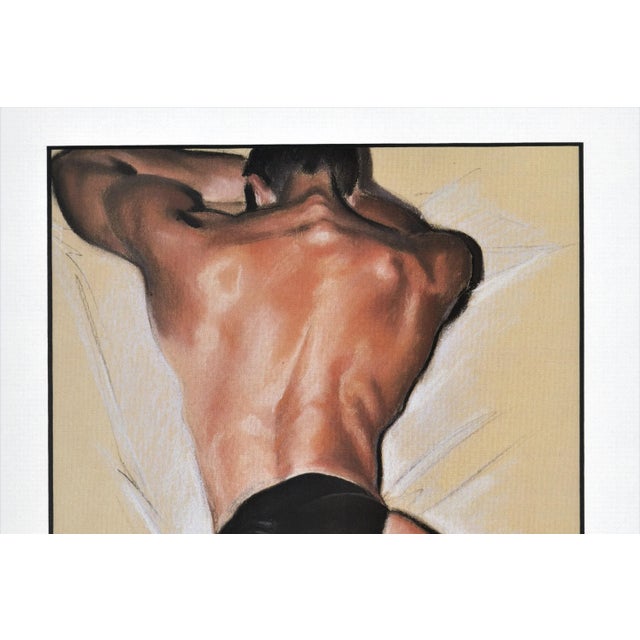 This is a fashion illustration for men's underwear that appeared in a 1987 Italian magazine. It is a work done by Stefano...