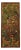 Fluting Krishna With Deer – Vintage Carved Wood Wall Art From Colorful Indian Door 83x36 For Sale