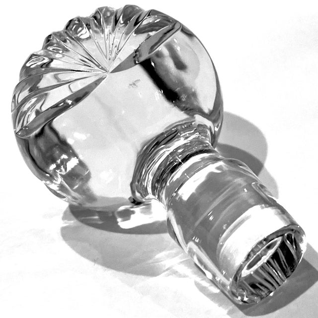 Mid 20th Century Antique Georgian Style Cut Lead Crystal Decanter For Sale - Image 5 of 9