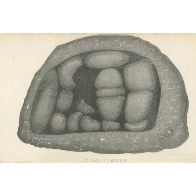 Mid 19th Century Black Stone of Mecca, 1863, Lithograph For Sale - Image 5 of 10