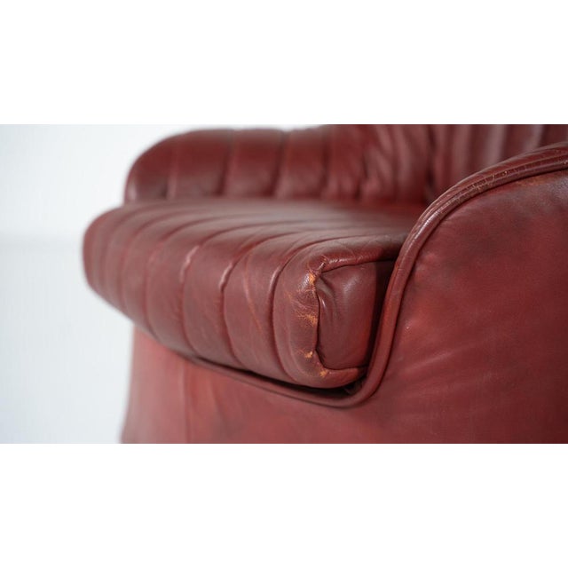 Cyprea Armchair in Leather attributed to Afra and Tobia Scarpa for Cassina, 1970s For Sale - Image 10 of 14