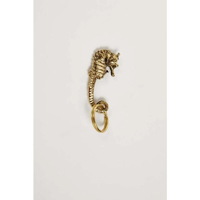 Not Yet Made - Made To Order Carl Auböck Model #5655 'Seahorse' Brass Figurine Keyring For Sale - Image 5 of 7