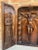 French Antique Hand Carved Walnut Wood Religious Triptych or Carved Wall Sculpture Panel, 1890s For Sale - Image 4 of 18