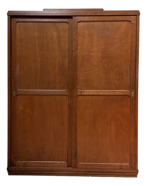 Large Parisian Wardrobe with Sliding Doors, 1940s