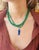 Perfect Poisson Pendant Jen Proudman jewelry Lapis, Emerald, Diamond & 14k Gold Hand carved Lapis fish with 2mm round...