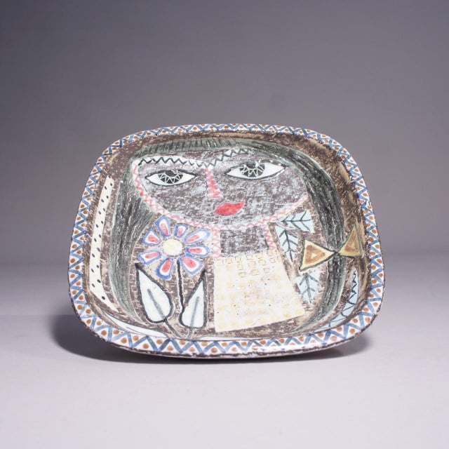 Stoneware Bowl by Mari Simmulson for Upsala Ekeby, Sweden, 1950s For Sale - Image 4 of 4