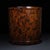 Wood Vintage Chinese Huali Rosewood Brush Pot | Mother-of-Pearl Inlaid Bird & Flower Motif For Sale - Image 7 of 10