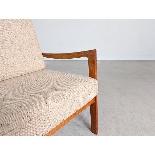 Beige Mid-Century Senator Armchair by Ole Wanscher for France & Søn / France & Daverkosen For Sale - Image 8 of 12