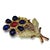Bochic "Orient" Vintage Sapphire, Ruby & Multi Gem Brooch - 18K Gold & Silver For Sale - Image 18 of 18