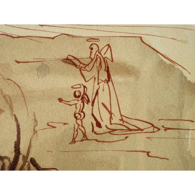 Salvador Dali, Le repentir de Dante, Etching For Sale - Image 4 of 7