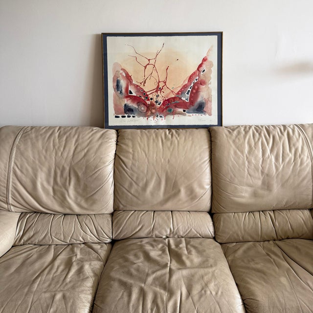 Marie-Laure Ilie’s “14 Juillet 1789” (1973) is a very dynamic watercolor that channels history through gesture, color, and...