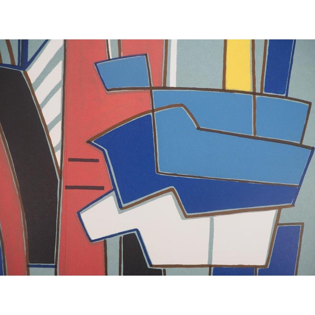 Alberto Magnelli, Composition bleue, Lithograph For Sale - Image 4 of 8