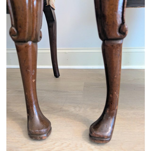 Mid 20th Century Biggs / Kittinger Queen Anne Fireside Arm Chair Pair For Sale - Image 18 of 18