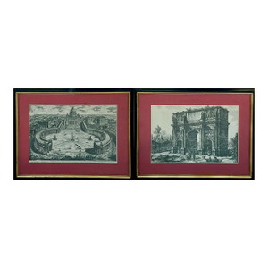 Architectural Etchings by Giovanni Piranesi, a Pair