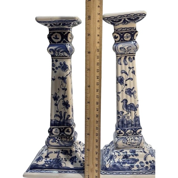 Add timeless elegance to your décor with this beautiful pair of vintage Andrea by Sadek candlesticks. Inspired by classic...