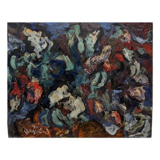 Milan Konjovic, Óleo Tabla Del Año 1974, Oil on Panel For Sale