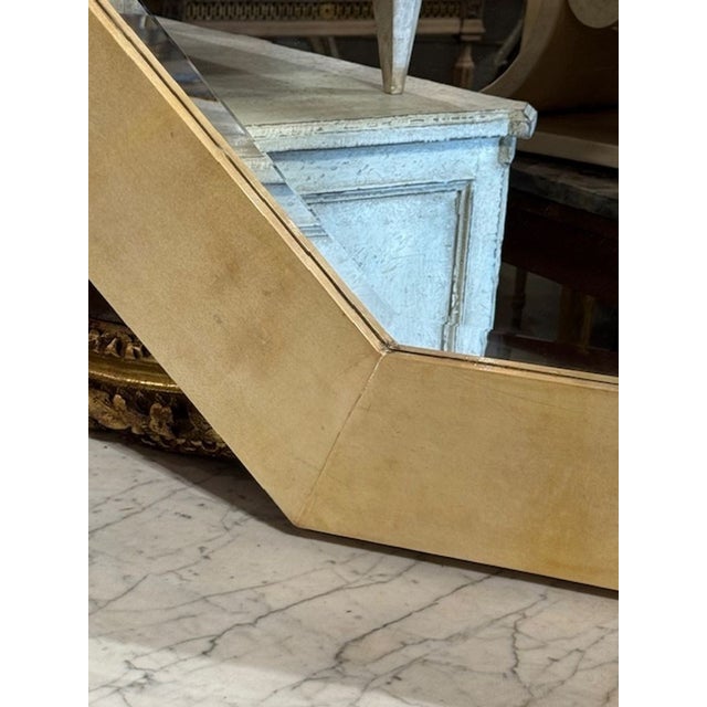 Modern Modern Karl Springer Design Octagonal Mirror For Sale - Image 3 of 9