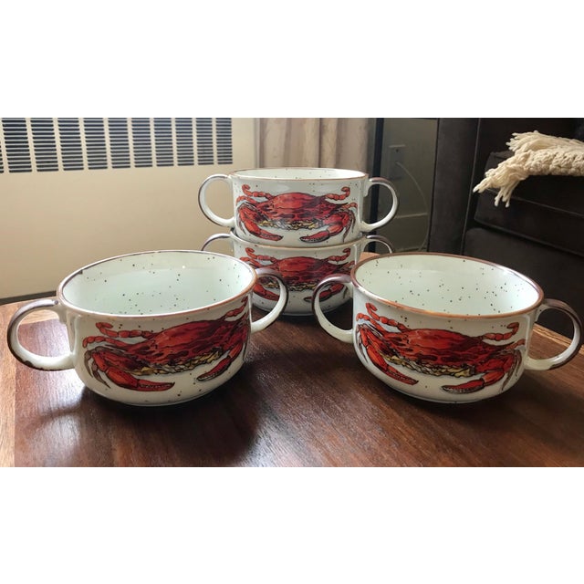 Vintage D. H. Holmes Double Handle Crab Chowder Bowls Set of 4 Chairish