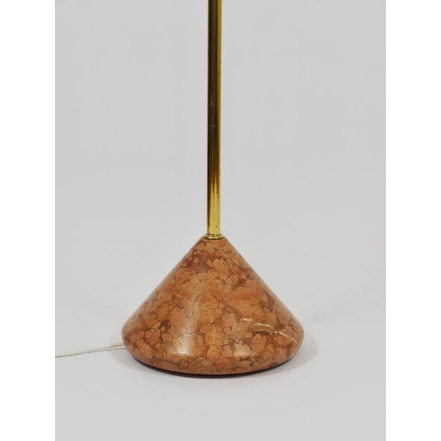 Roberto Pamio Febo Floor Lamp in Marble, Brass & Murano Glass attributed to Leucos, Italy, 1970s For Sale - Image 15 of 18
