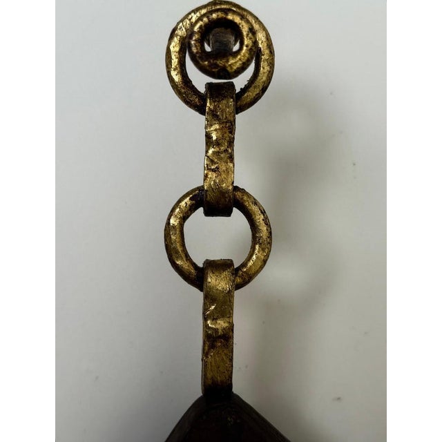 Italian Murano Glass Beer Lantern Wall Light in Hand-Carved Wood, 1970s For Sale - Image 17 of 18