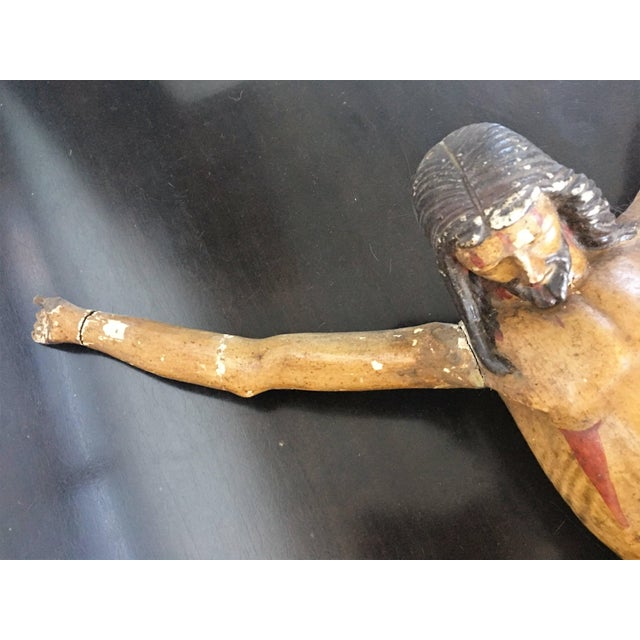 Late 18th Century 18th Century Carved Wooden Representing Christ on the Cross For Sale - Image 5 of 18