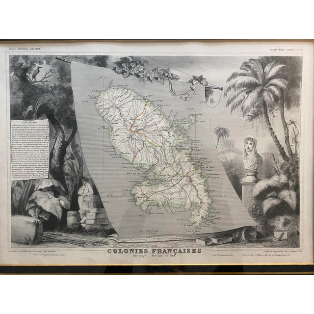 Original antique map made by cartographer Victor Levasseur-LaGuillermie and artist Raymond Bonheur Lemercier. Excellent...
