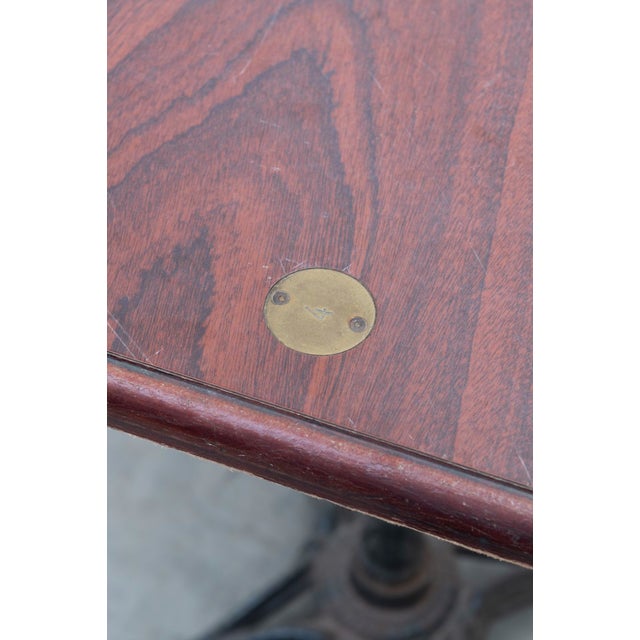 Mid 20th Century Vintage Bistro Table "Number 4" For Sale - Image 5 of 8