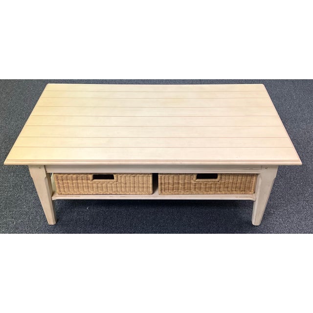 1990s Eddie Bauer Lifestyles Farmhoise Coffee Table by Lane For Sale - Image 5 of 11