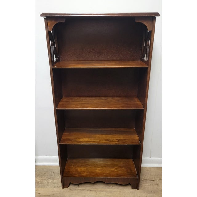 Midcentury Modern Walnut Book or Display Shelf For Sale - Image 4 of 11
