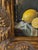 Late 20th Century Gilt Grape Motif Frame With Original Oil Painting, Lemon Still Life Art, Ornate Gold Frame, Cottage Decor For Sale - Image 6 of 13