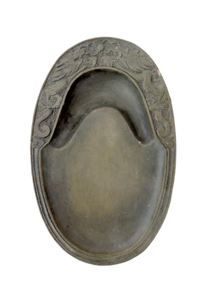 Chinese Double Sided 'Duan' Inkstone With Turtle & Dragons