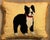 1940's stumpwork needlework of a Boston terrier fashioned as a pillow with brush trim. Measures 18" x 15" x 6". The dog...