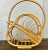 Amazing leaf design bamboo rattan magazine holder. In great vintage condition. Its curvy yet simple form makes it a...