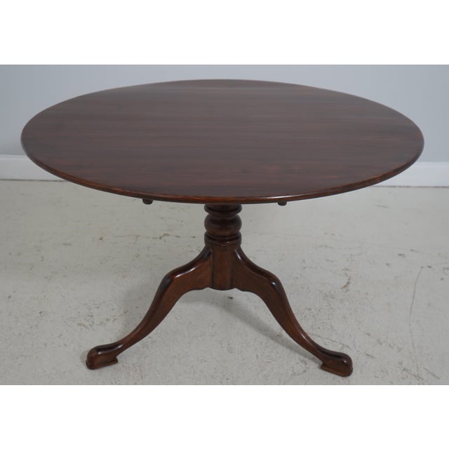 Age Approx. 100 Years Old Details High Quality Construction Oak Turned Pedestal Tripod Base Previous Owner Added Wood Pads...