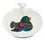 Vintage Porcelain Baby Warming Plate with Le Trèfle Bird Motif from Limoges, 1970s For Sale