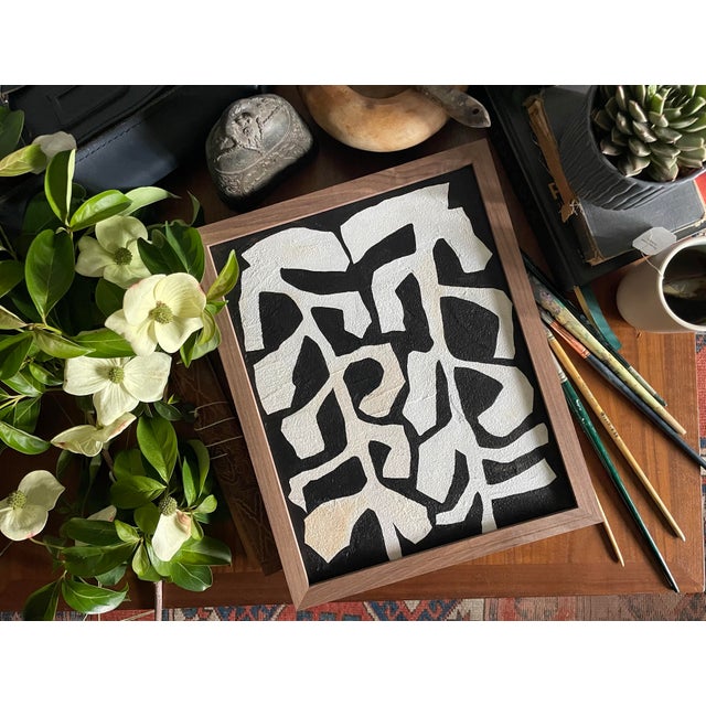 Contemporary 2025 "Gemelli" Contemporary Abstract Botanical Painting on Canvas by Artist r.k. Red For Sale - Image 3 of 4